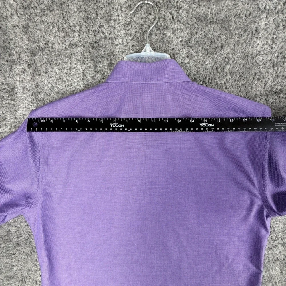Banana Republic Men's L Purple Non-Iron Slim Fit Dress Shirt Cotton Work Casual‎